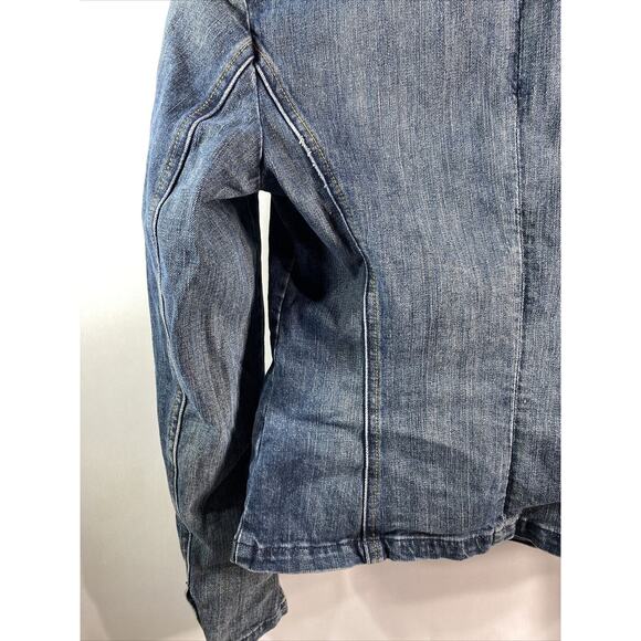 Vintage Calvin Klein Jeans Long Sleeve Denim Jacket Women's Size Small 34" Chest - Picture 10 of 11
